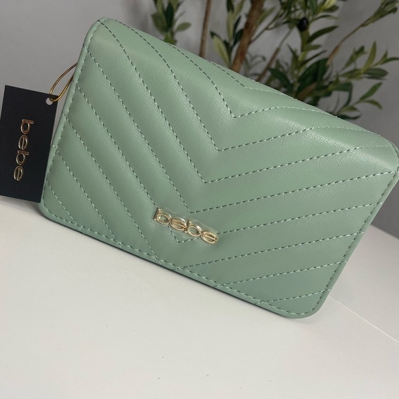 bebe Handbags - Bebe Crossbody in Sage NWT